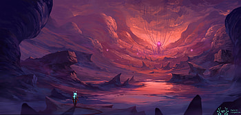 Dreamy Cave Digital Art, cave, artist, artwork, digital-art, behance HD wallpaper
