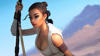 Rey Star Wars Illustrator, rey, star-wars, tv-shows, artist, artwork, digital-art, artstation HD wallpaper