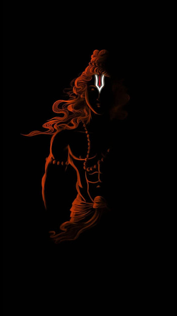 Hanuman, black background HD phone wallpaper