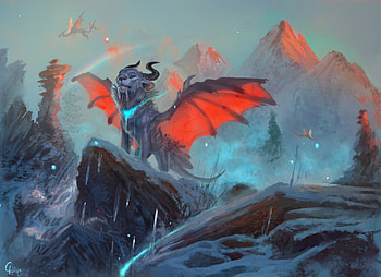 Art, Lion, Wings, Fiction, That's Incredible, Horns HD wallpaper