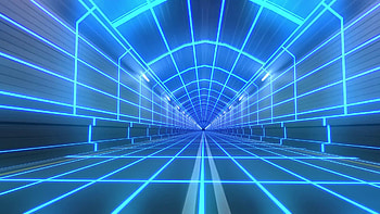Loop tunnel 80s retro tron future wireframe arcade road tube subway neon glow Motion Background - VideoBlocks HD wallpaper