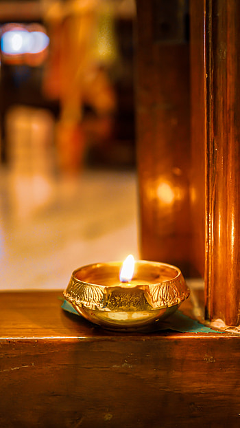 Diwali, Golden Diya, Diwali Celebration HD phone wallpaper
