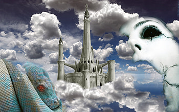 phantasma, sky, fantasy, fear HD wallpaper