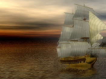 JUNK BOAT, 3d, art HD wallpaper