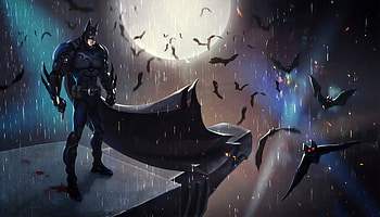 Batman In The Night Art, batman, superheroes, digital-art, artwork, artstation HD wallpaper