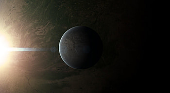 Universe, Shine, Light, Shadow, Planet HD wallpaper