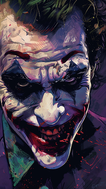 DC Comics Joker Artistic Mobile, Joker, DC Comics HD phone wallpaper