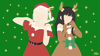 Lycoris Recoil — Chisato & Takina: Festive, Anime, Lycoris Recoil, Chisato Nishikigi, Takina Inoue HD wallpaper