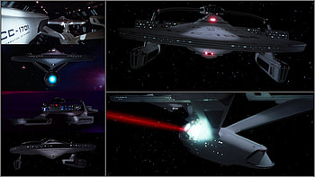 Starships Enterprise and Reliant, starships, Wrath, Khan, Enterprise, Star Trek, spaceships, Reliant HD wallpaper