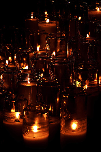 Candles, Lights, Dark, Flame HD phone wallpaper