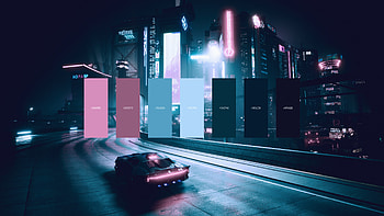 Cyberpunk 2077 color palette, R HD wallpaper