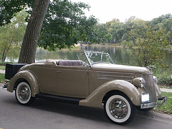 1936 ford deluxe tan, ford, 1936, tan, deluxe HD wallpaper