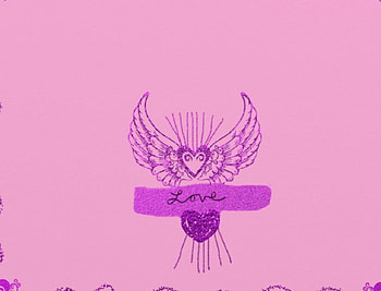 pink love on wings, background, wings, pink, winged, love, glitter, hearts, heart HD wallpaper
