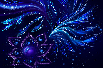 Abstract, Flower, Dark, Shine, Light, Form, Points, Point HD wallpaper