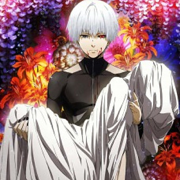 Tokyo Ghoul √A, kaneki, nice, cg, flower, sinister, short hair, female, blossom, sweet, white, girl, die, anime girl, rezi, ghoul, anime, pretty, white hair, horror, lovely, silver hair, eerie, red eyes, creepy, beauty, ken kaneki, , blood, male, dead, tokyo ghoul, evil, beautiful, ken, kaneki ken, creep, boy HD wallpaper