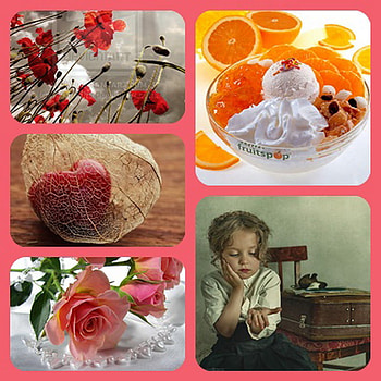 summer, poppy, flower, love, icecream, kid, collage HD wallpaper