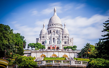 Paris Basilica of Sacre Coeur, Catholic Temple, Byzantine Architecture, Travels HD wallpaper