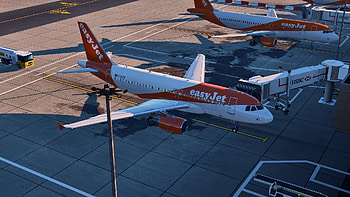 EasyJet Switzerland, X-Plane simulator, Realistic visuals, RFlightSim HD wallpaper