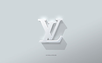 Louis Vuitton logo, white background, Louis Vuitton 3d logo, 3d art, Louis Vuitton, 3d Louis Vuitton emblem HD wallpaper