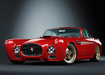 Sports car, front, Ferrari F-340 Competizione HD wallpaper