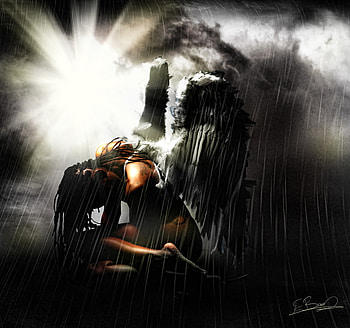 Broken Angel, angel, people, fantasy, art HD wallpaper