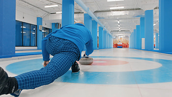 Sliding curling rock, Ice activity, Winter sports, stock video HD wallpaper