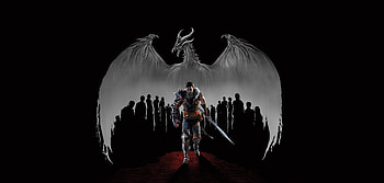 Art, warrior, Dragon Age II, game HD wallpaper
