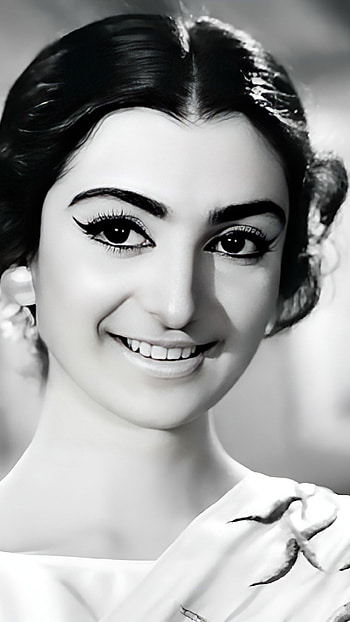 Saira Banu, bollywood actress, vintage HD phone wallpaper