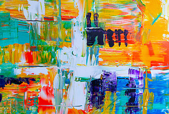Texture, canvas, colorful, brush marks, art HD wallpaper