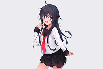 Akatsuki, Kancolle, scout dress, anime girl HD wallpaper