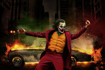 Joker Happy Dancing, joker-movie, joker, superheroes, supervillain HD wallpaper