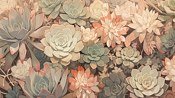 Exquisite Succulent Garden, plant, succulent, succulents, botanical, nature HD wallpaper