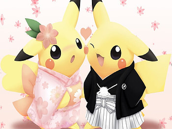 pikachu love, anime, love, nintendo, pikachu, pokemon HD wallpaper