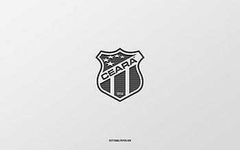 Ceara SC, white background, Brazilian football team, Ceara SC emblem, Serie A, Fortaleza, Brazil, football, Ceara SC logo HD wallpaper