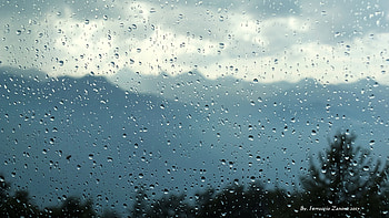 Rain, Drops, Macro, Blur, Smooth, Moisture, Glass HD wallpaper