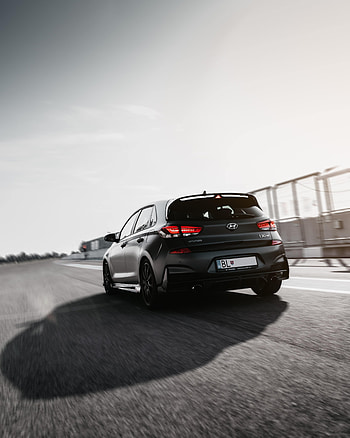 Hyundai, Cars, Road, Car, Back View, Rear View, Hyundai 130N HD phone wallpaper