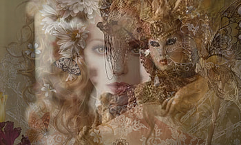 Ghosts of the past, fashion, abstract, Venice, face, women HD wallpaper
