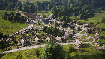 Manor Lords Village, video game, Manor Lords HD wallpaper