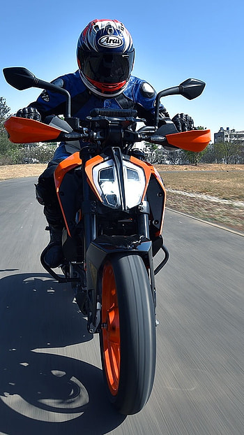 Ktm Rc 200, Bike Ride, On Road HD phone wallpaper