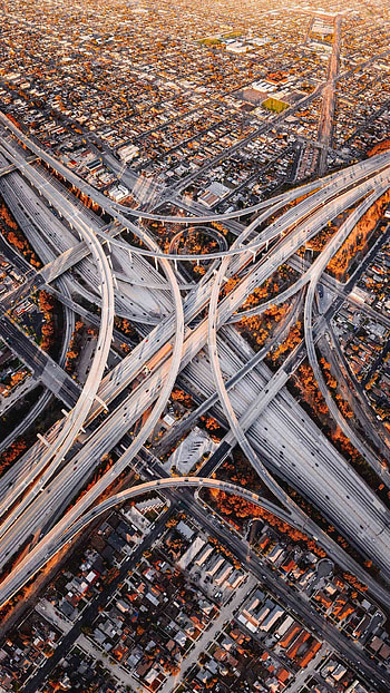 Los Angeles, Highway HD phone wallpaper