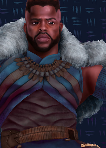 ArtStation print, Striking M'Baku artwork, Gallery-worthy masterpiece HD phone wallpaper
