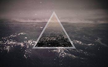 Triangle, Hipster style, Artistic , Retro design HD wallpaper