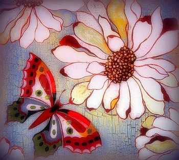 ✫Vintage Butterfly✫, plants, digital art, butterfly, animals, drawings, butterfly designs, vintage, creative premade, paintings, beautiful, creative pre-made, love four seasons, pretty, softness beauty, nature, flowers, lovely HD wallpaper