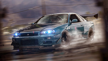 Nissan R34 Godzilla, nissan-skyline, nissan-gtr, nissan, cars, artstation HD wallpaper