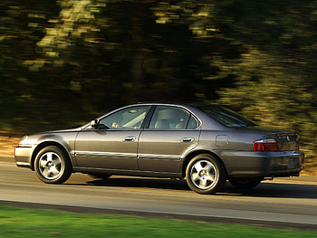 Auto, Trees, Grass, Acura, Cars, Grey, Side View, Speed, Style, Akura, Tl, 2002 HD wallpaper