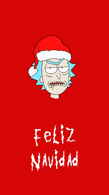 Rick Navideño, Rick and Morty, art, beard, Funny HD phone wallpaper