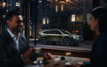 2022, Subaru Outback, , front view, exterior, SUV, off-road wagon, green Outback, Japanese cars, Subaru HD wallpaper