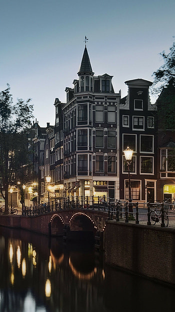 Amsterdam , backgrounds, quality, Dutch capital HD phone wallpaper