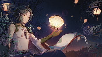Xiao’s Lantern Night – Genshin Impact, Xiao (Genshin Impact), video game, Genshin Impact HD wallpaper