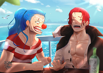 Buggy & Shanks, Shanks (One Piece), Buggy (One Piece), Anime, One Piece HD wallpaper